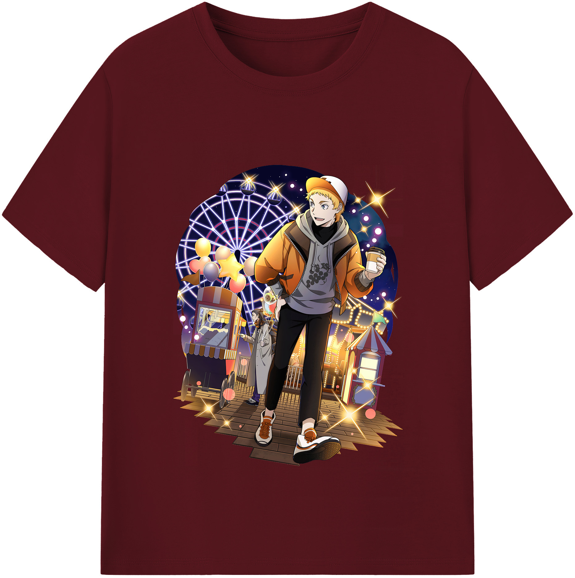 （画像用） 文豪ストレイドッグス Bungo Stray Dogs 綿100％半袖Tシャツ（フロントプリント）